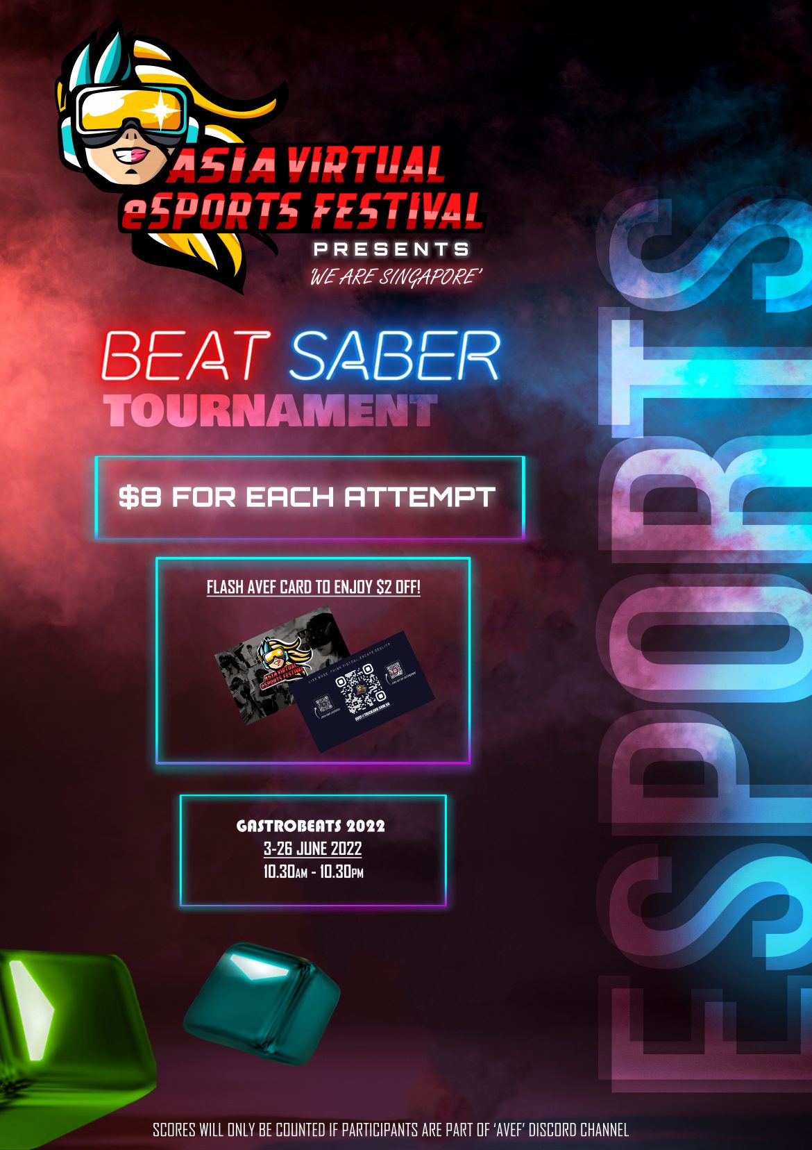 Beat Saber Tournament Gastrobeats 2022 GAMERS.SG